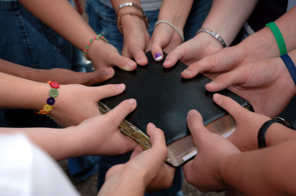 teens with bible